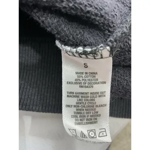 Womans Aeropostale Pullover Sweatshirt Small Black Pearl & Stud Accent