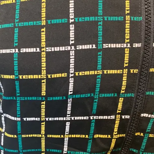 Vintage Tail Women’s Zipper “Tennis Time” Sporty Sweatshirt EUC Sz XS Black