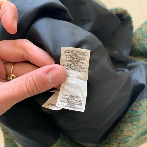 Rachel Roy NWOT Green Tweed Wool Blazer Sz 0