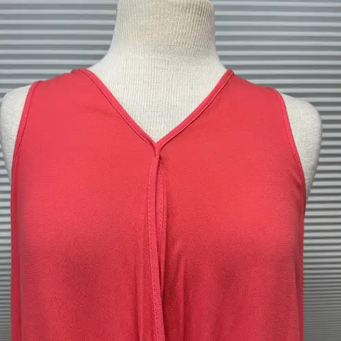 Evereve Allison Joy NWT Coral Elodie Drape Tank Top Size Small