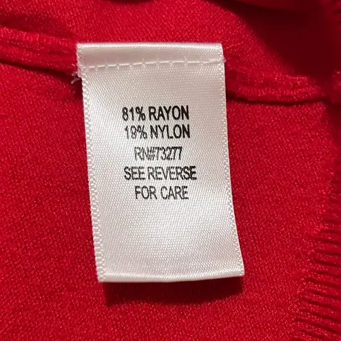 Apt. 9  Women's Vibrant Red Sweater Size S