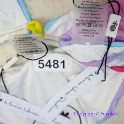 New! Set! Monica Hansen Beachwear MHB Miami vice bikini, size S Blue