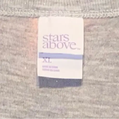 Stars Above Grey Sparkle Top and Secret Treasures Pug Heart Bottoms - size XL