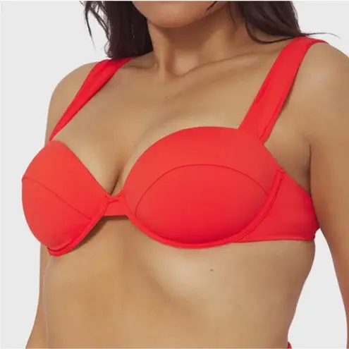 We Wore What Claudia Bikini Top in Spicy Orange
