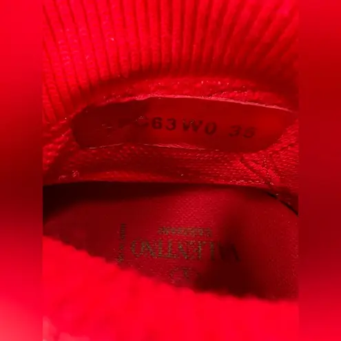 Valentino Garavani Rockstud Heroes Reflex Knitted Women Sneakers Size EU 35