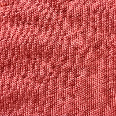 Rachel Roy Coral Linen Side Tie Top M Women’s Coastal Preppy Boho Summer Beach Pink Size M