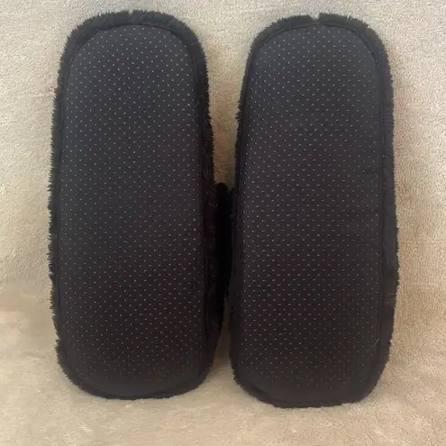 NEW Trickz N Treatz Totally Cracked Faux Fur Slides Black Size undefined