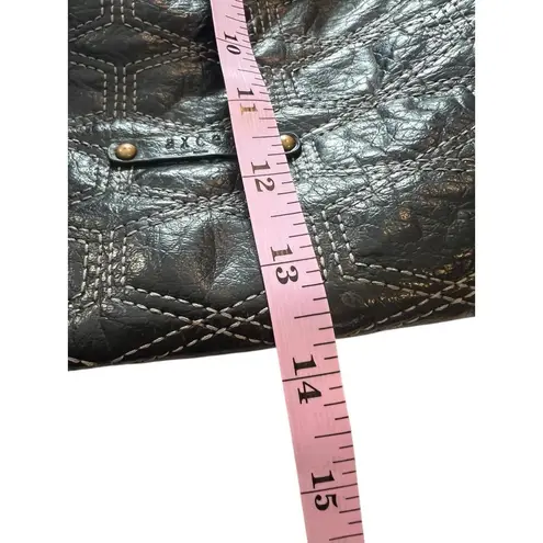 Axcess by Liz Claiborne Black Quilted Tote Shoulder Bag Polka Dot Lining Women’s