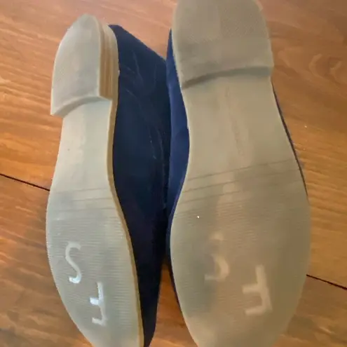 Franco Sarto  Navy Suede Ankle Boots