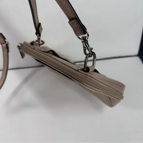 Tignanello BELLA Rose Gold Leather Crossbody Bag EUC Belt Bag Convertible purse Pink