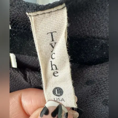 Tyche Polka Dot Spaghetti Straps Keyhole Front Tie Playsuit Romper Pockets L