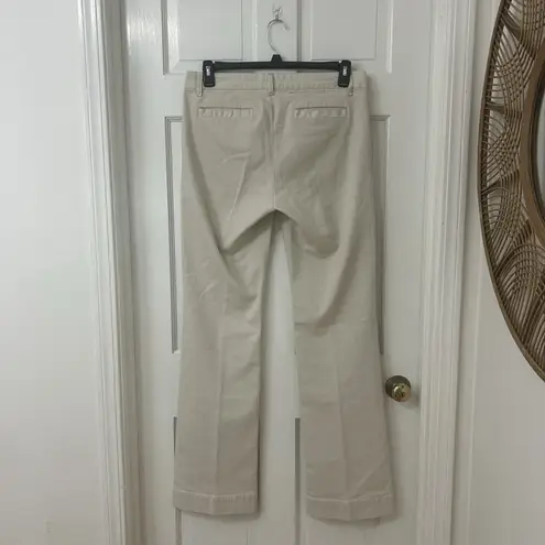 Kate Spade Perry Street Jeans Play Hooky Straight Leg Ivory Stretch Denim Sz 31