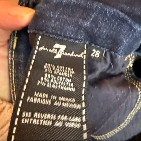 7 For All Mankind  Womens Gwenevere Dark‎ Blue Denim Jeans Size 28 NEW Streetwear