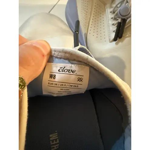 Clove White/Grey Womens Nursing Shoes Size 8 Gray