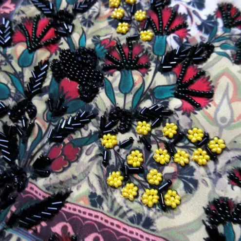 NWT Anthropologie Bhanuni by Jyoti Avery Far Fields Beaded Midi Dress 0 $248