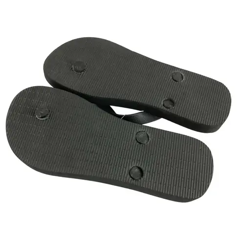 Clippli Womens Sandals Flip Flops Slides Thong Rubber Black Size 5/6