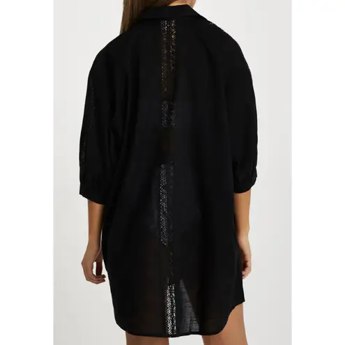 River Island Resort Oversize Lace Coverup Shirtdress
