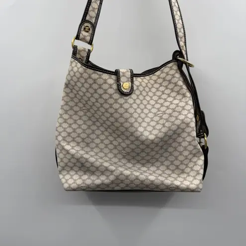 CELINE Vintage Macadam Crossbody Bag Brown Monogram Coated Canvas Shoulder