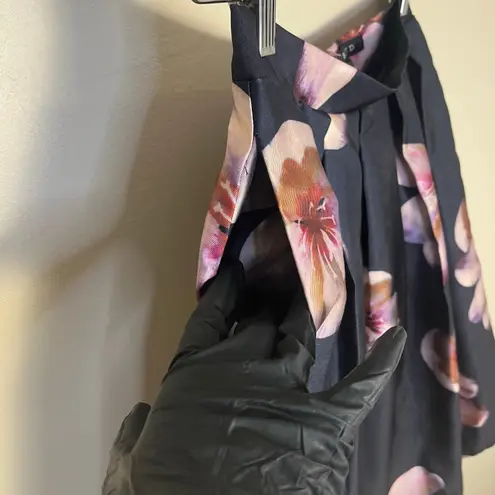 Blvd  Women's Blossom Midi Skirt in Black Size Medium Lined