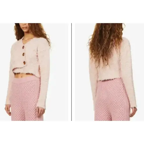 Acne Studios Kinori Distressed Knitted Cardigana Size XS