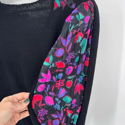 Neiman Marcus Umi Collections by Anne Crimmins Vintage 80s Appliqué Sweater Med - Image 7