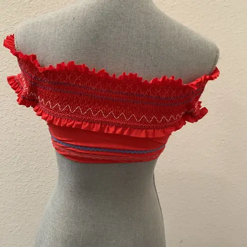 Red Carter RED 2 piece Swimsuit Bikini Small S Removable Pads Beautiful