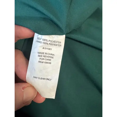 Birdy Grey Satin Maxi Dress – 1X – Emerald Green Formal Gown Holiday Party