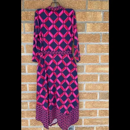 Monsoon Gabby Geo Print Shirt Dress size 8