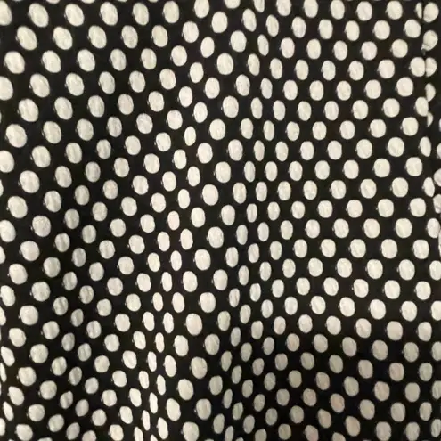 kim rogers Kim Rogers Black & White Polka Dot Dual Pocket Blazer Women’s Petite Small