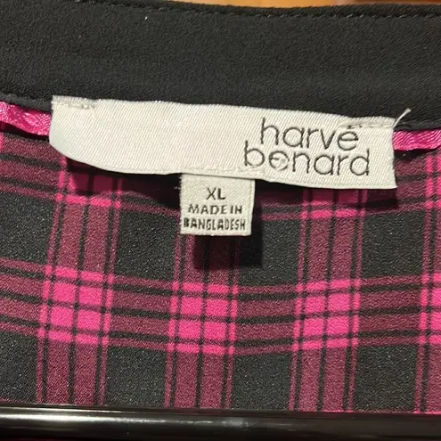 Harvé Benard Harve Benares women’s blouse size XL purple / black