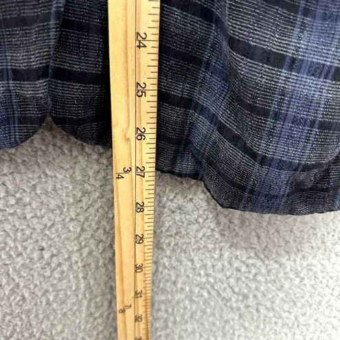 Vintage 90s Carole Little Blazer 4 Navy Plaid Preppy Dark Academia Quiet Luxury Blue