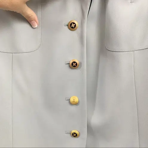 Jacqueline Ferrar Vintage 4 Button Power Blue Blazer