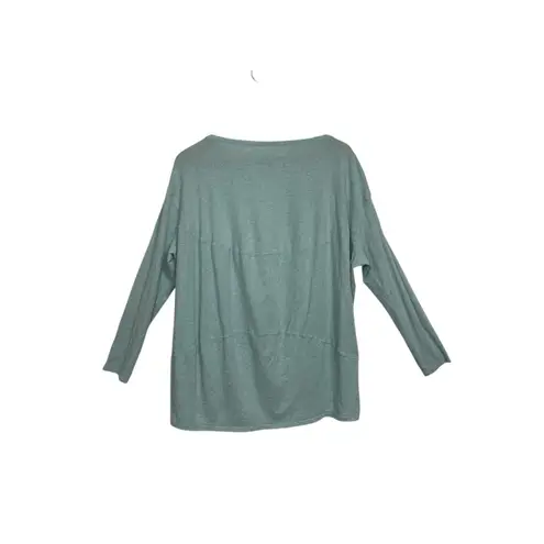 Lululemon Light Blue Long Sleeve Tunic Top Oversized Relaxed Fit Women's Size M Green