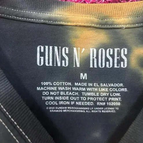 Guns N’ Roses Leopard Print Big Rose Hard Rock Tie Dye M