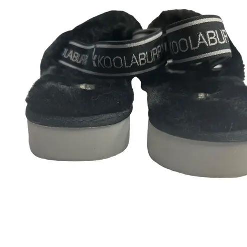 Koolaburra by UGG Women's Fuzz Oh Black Faux Fur Slip