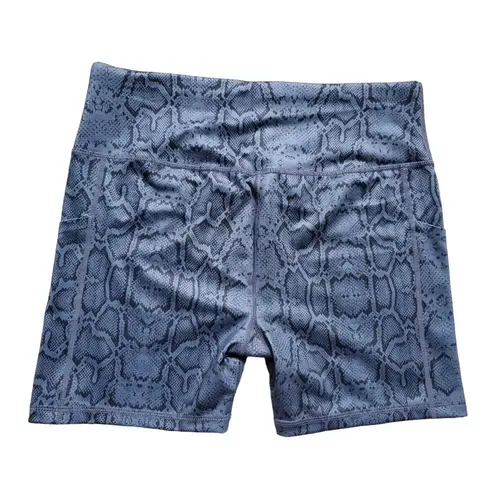 Promover Shorts Women XL w Pockets Stretch High Waisted Snakeskin Run Yoga Gym