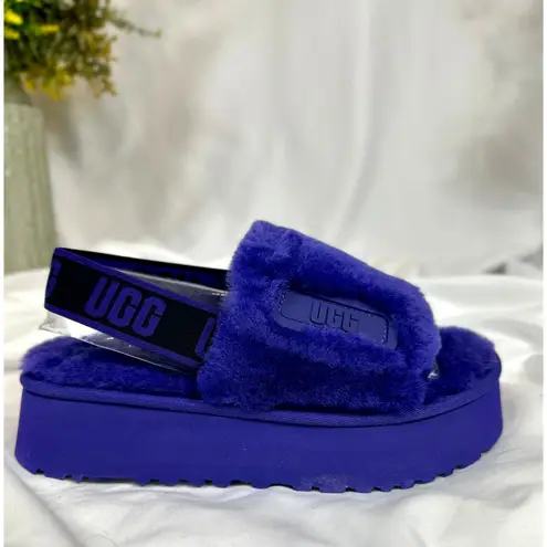 Ugg Disco Slide Platform Back Strap Boho Retro Violet Life 7 Blue