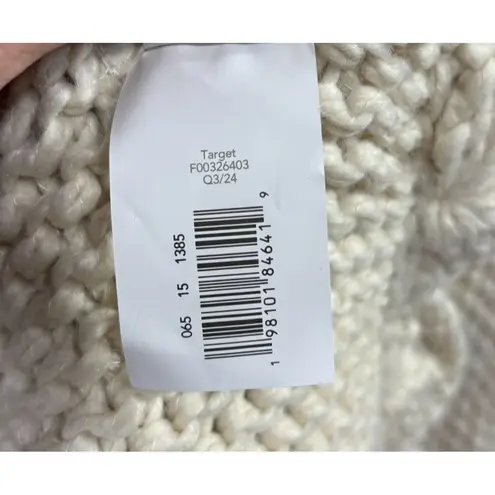 Threshold Studio McGee Womens Shawl Poncho Sweater Cream Chunky Knit Boho OSFM Size undefined