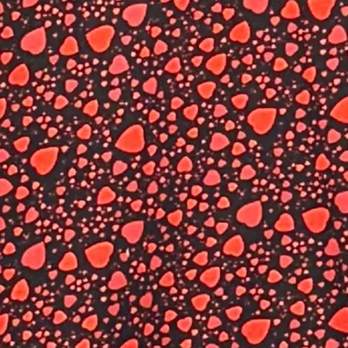 Ulla Popken Womens Tunic Top Size 28/30 Heart Dark Romantic Valentines Oversized Red