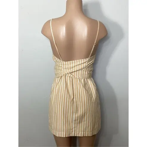 l*space New. L* tan striped mini dress. Small. Retails $158