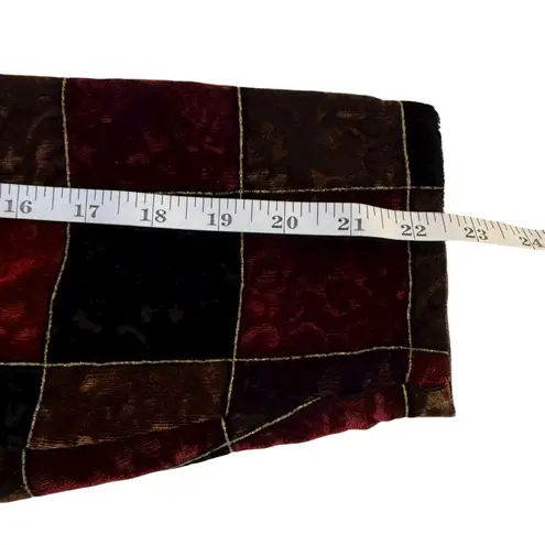 VTG Willow Ridge Velvet Color Block Open Blazer Jacket Womens 14P Made in USA