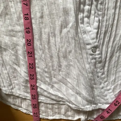 Bailey44 Bailey/44 Striped Print Casual Snap Button Down Shirt with Snap Closure Arms