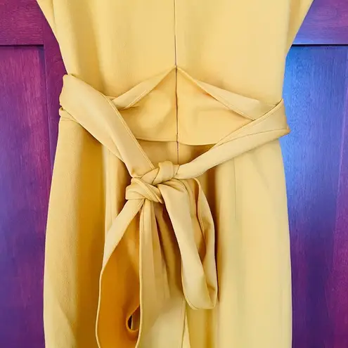 Dress the Population Veronique Midi Bodycon Canary Yellow Size Small