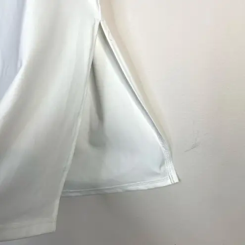 Halara Strapless Tube Top Shirt Side Slit Slim Fit Minimalist White Womens L New