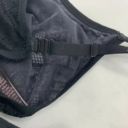 Victoria's Secret Body By Victoria Secret Black Lace Unlined Plunge Bra size 34D