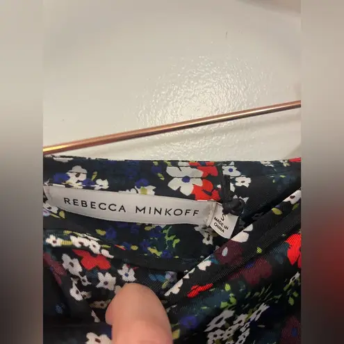 Rebecca Minkoff  Zoe floral wrap midi skirt in Black Multi