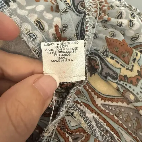 Fire Los Angeles VTG Dress Sz SMALL Boho Peasant Fairy Sheer Festival Y2K Flowy