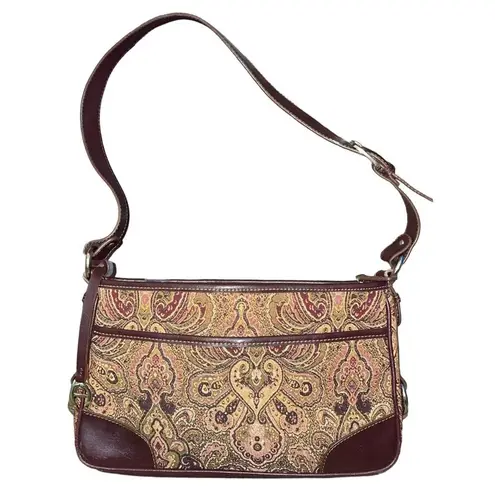 Etienne Aigner Tapestry Adjustable Shoulder Bag