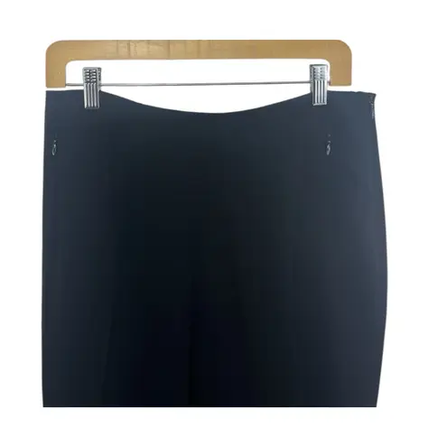 Akris Black Women's Pants 8 Wool High Rise Career Quiet Luxury Trousers Work