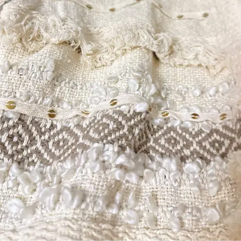 Boutique Oversized Trendy Ivory Knit Boho Jacket